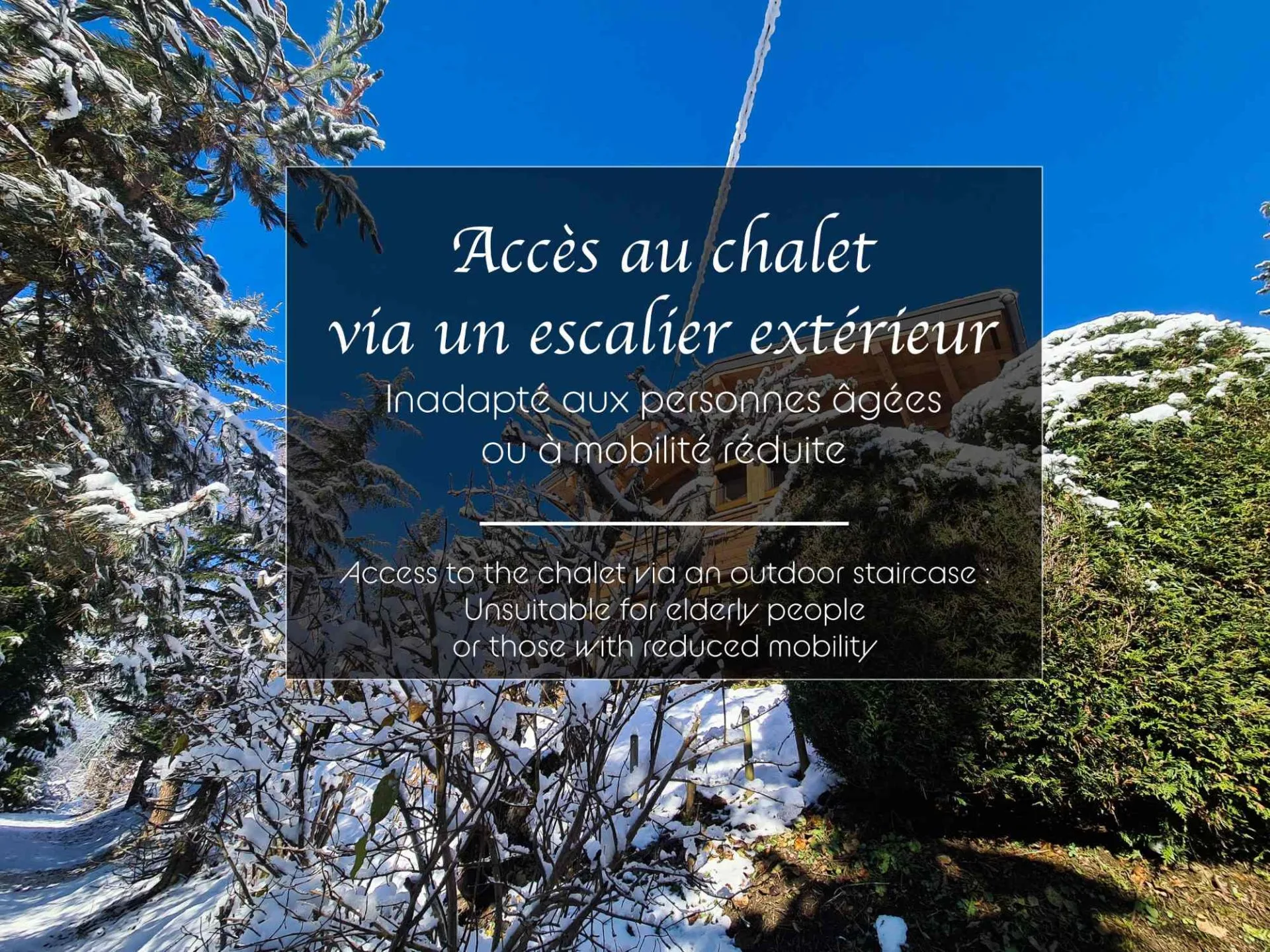 Vue du logement Chalet le Noisetier